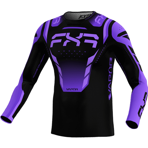 FXR VAPOR AIR MX SHIRT 25 ABYSS ZWART