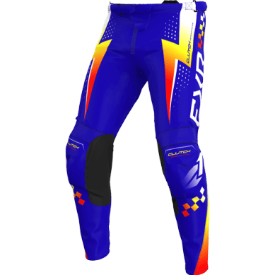 FXR Jeugd Koppeling Pro MX Broek 26 Royal/Geel/Rood