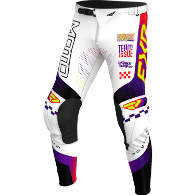 FXR Podium Gladiator MX Broek 26 Wit/Paars/Rood