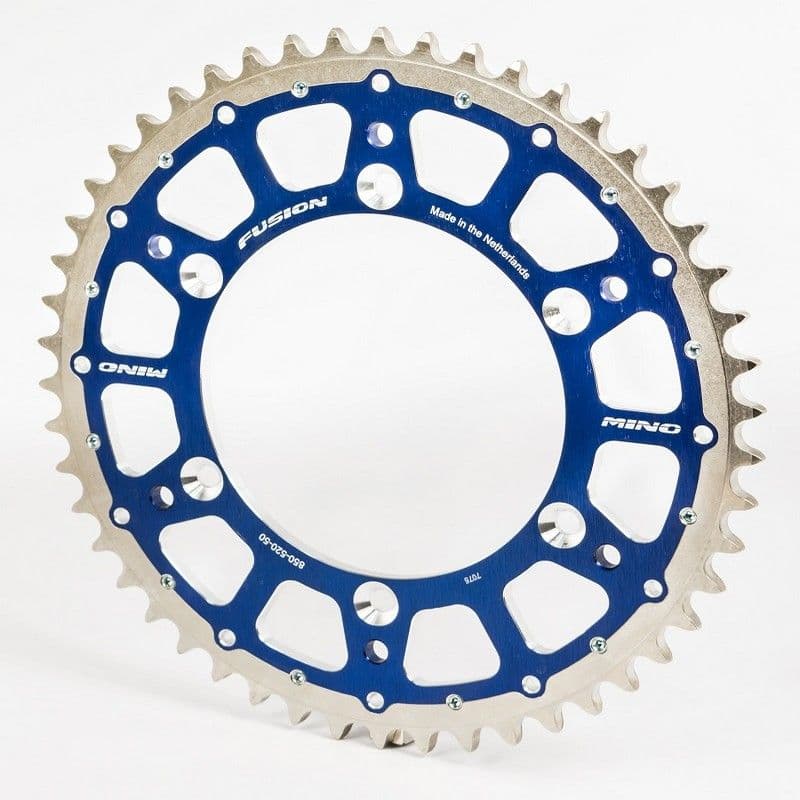 Mino Fusion Achter Spr. Aluminium/Staal SX+F 90-.. Husqvarna 14- Blauw