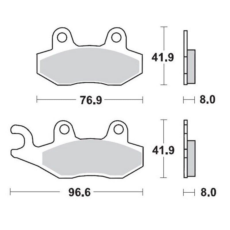 Moto-Master Brakepads Kawasaki: KX 125-250-500, KDX 200-250,