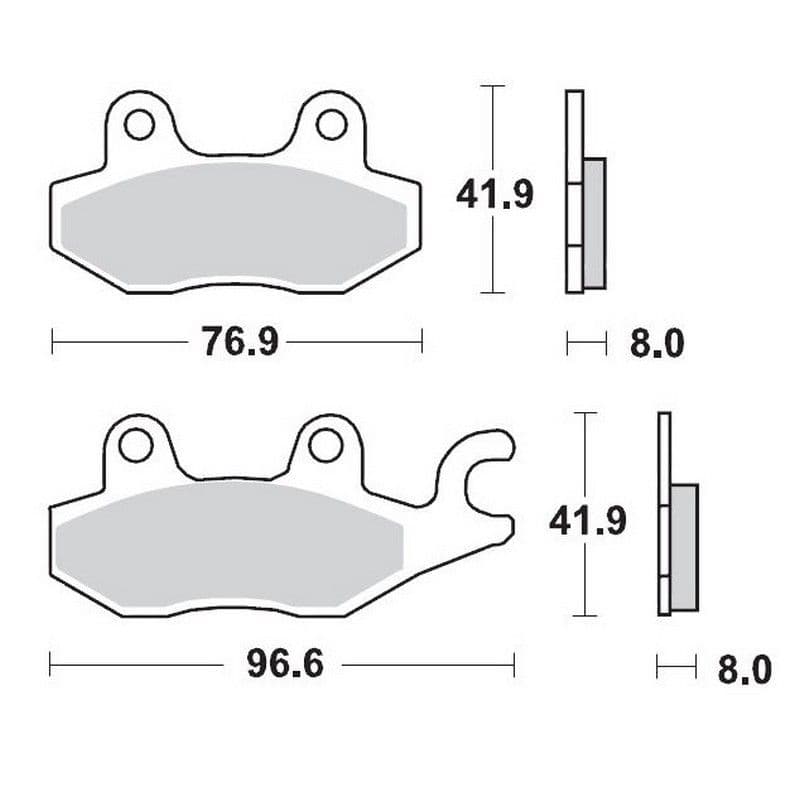 Moto-Master Brakepads Arctic Cat: DVX50/90 Kawasaki: KLF300/
