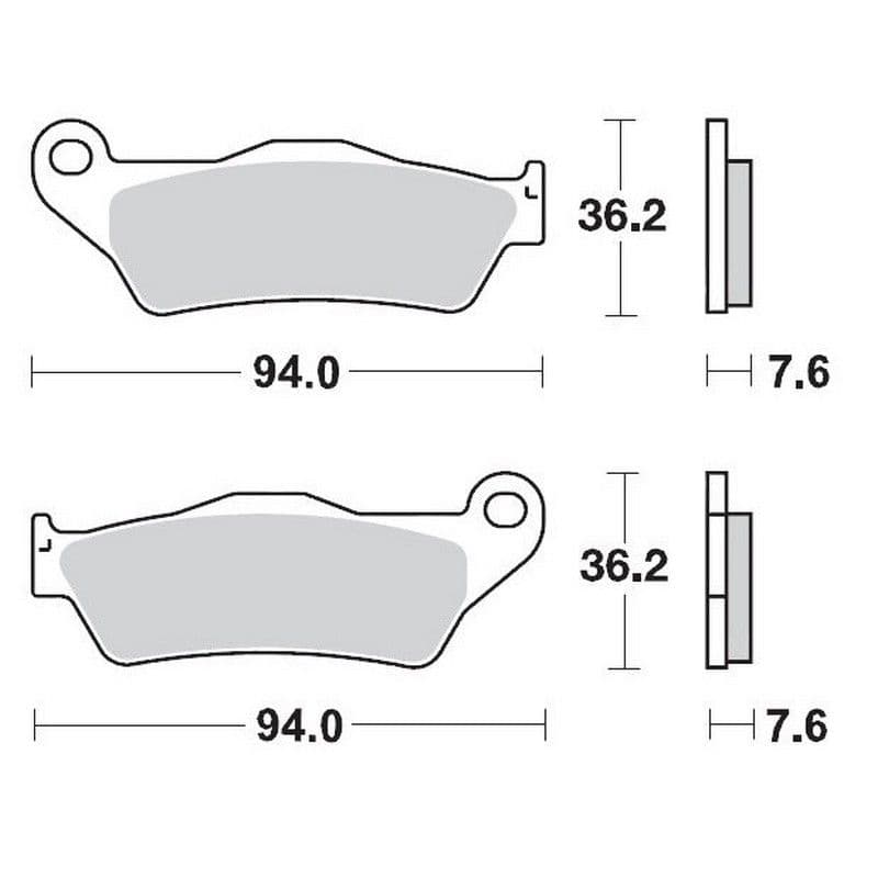 Moto-Master Brakepads KTM: 125-200-250-300-350-360-380-440-5