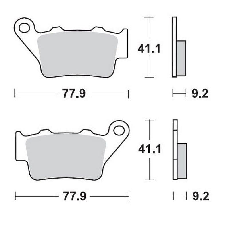 Moto-Master Brakepads KTM Achter: 125cc-525cc 1994-2003, Husqv