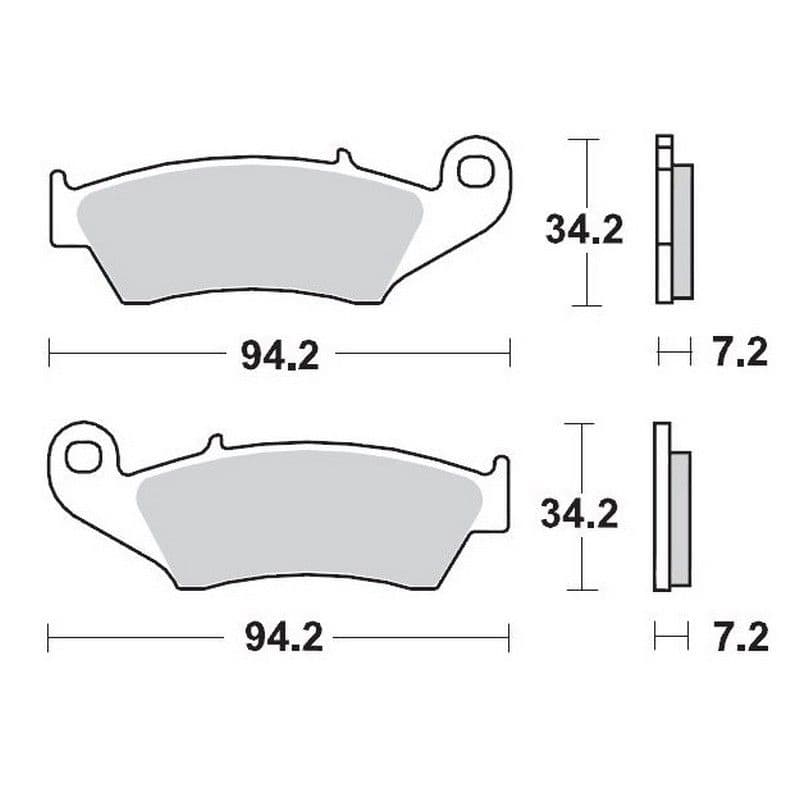 Moto-Master Brakepads Honda: CR 125-250-500, CRF 450, XR 400