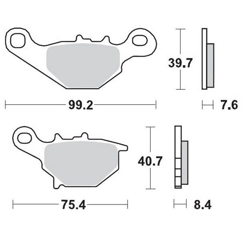 Moto-Master Brakepads Suzuki: RM80/85 1996-2004