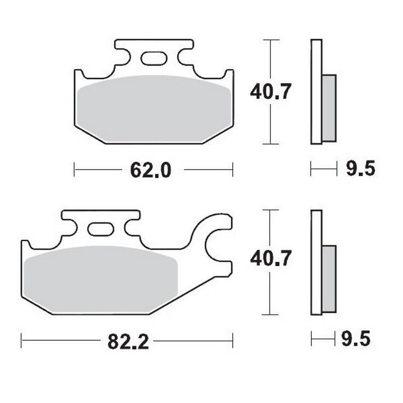 Moto-Master Brakepads Bombardier DS 650