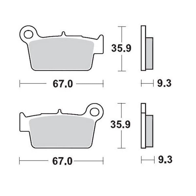 Moto-Master Brakepads Yamaha YZ/WR '03-