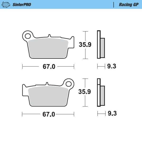 Moto-Master Brakepads Yamaha YZ/WR '03-..