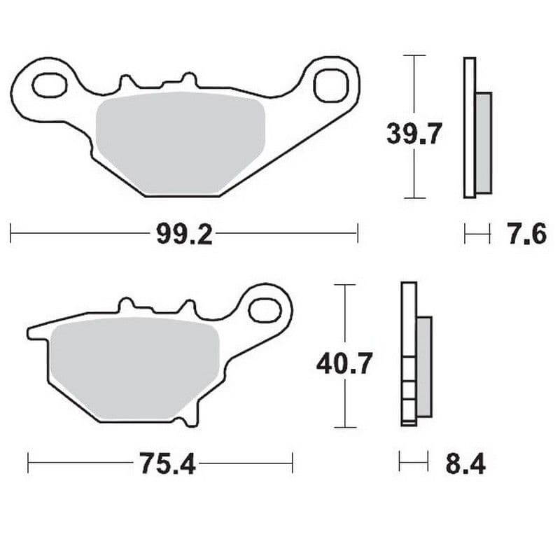 Moto-Master Brakepads Suzuki RM 85 Rear
