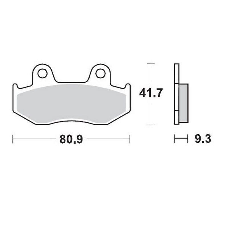 Moto-Master Brakepads Yamaha: YFZ 450 Achter