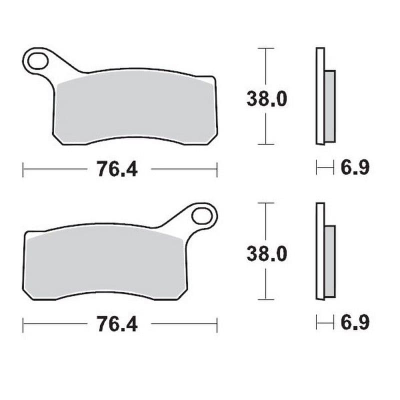 Moto-Master Brakepads KTM: XC 450 / XC 525 Voor