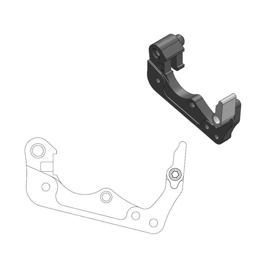 MMT Adapt Past op Husqvarna/ KTM Factory F. 260mm Zwart