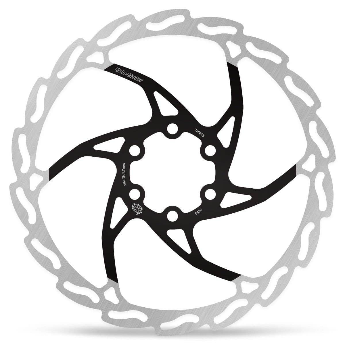 MMT Brake Flame Disc Achter - Bicyc 203x2,0 (Zwart Lac.cent)