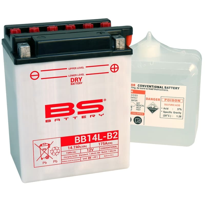 Bs Battery Accu High Performance met Acid Pack - Bb14l-B2