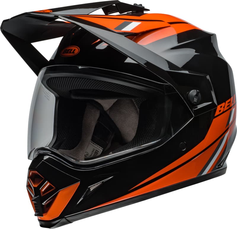 Bell Mx-9 Adventure Mips Helmet - Alpine Gloss Black/Orange
