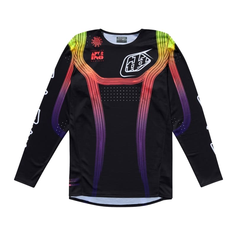 Troy Lee Designs Se Pro Stripes Jeugd Shirt - Zwart/Multi