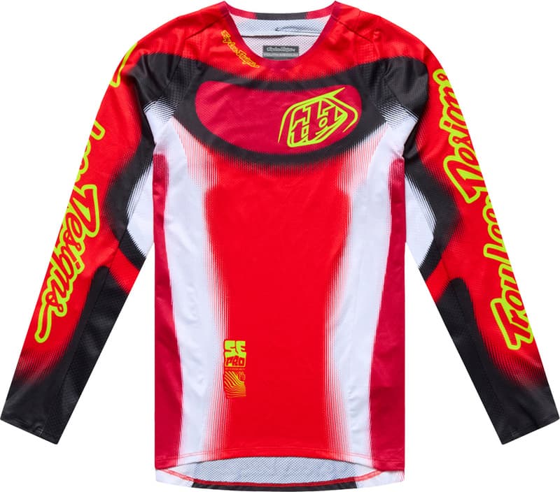 Troy Lee Designs Se Pro Jeugd Shirt Illusion - Rood/Zwart