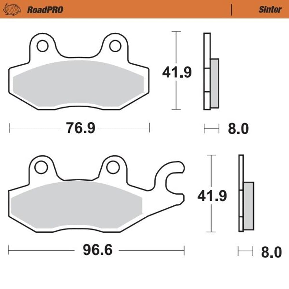 Moto-Master Remblok Sinter Achter