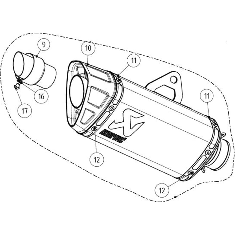 Akrapovic Demper Rpl