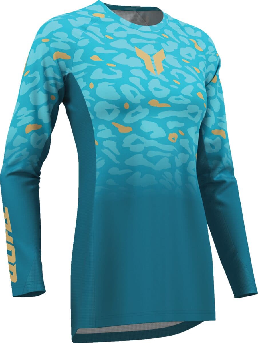 Thor Dames Launchmode Spotted Shirt Blauw