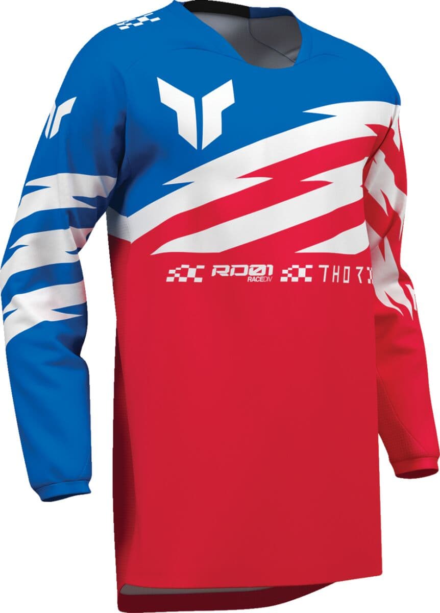 Thor Jeugd Launchmode Shockie Shirt Blauw/Rood