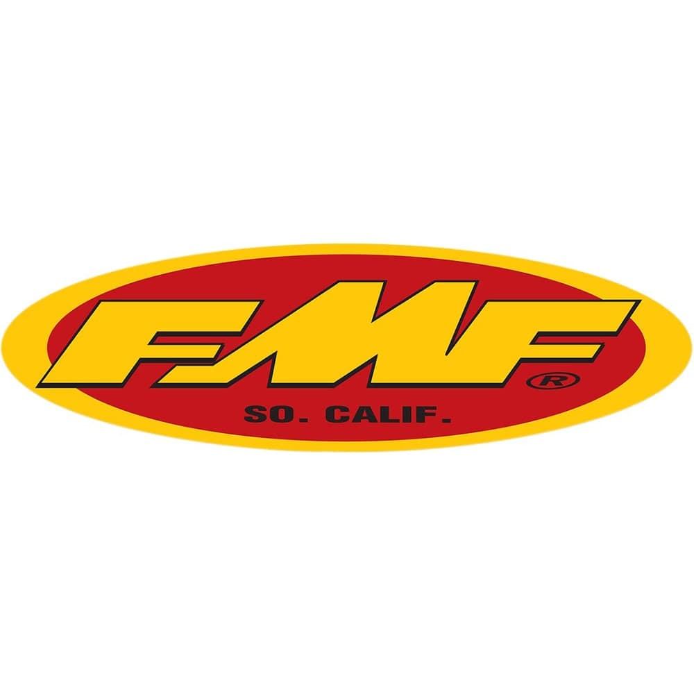 FMF 23 Oval Stkr(Geel/Rood)