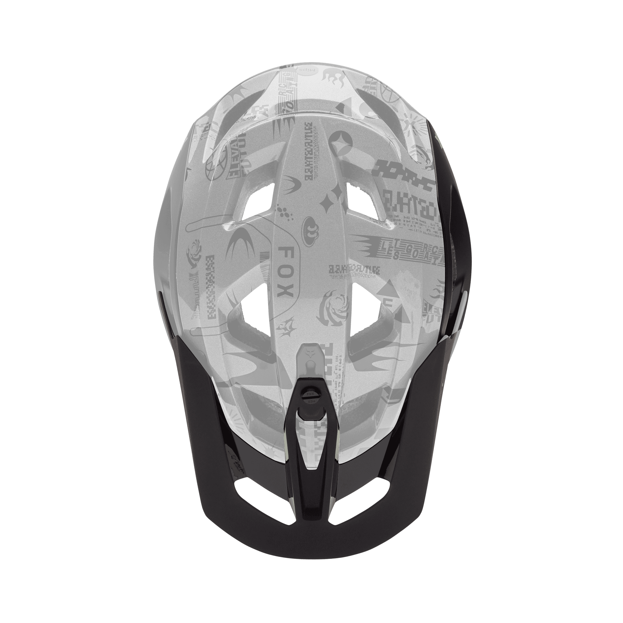 Fox Speedframe Pro Helmklep - Lunar Zwart