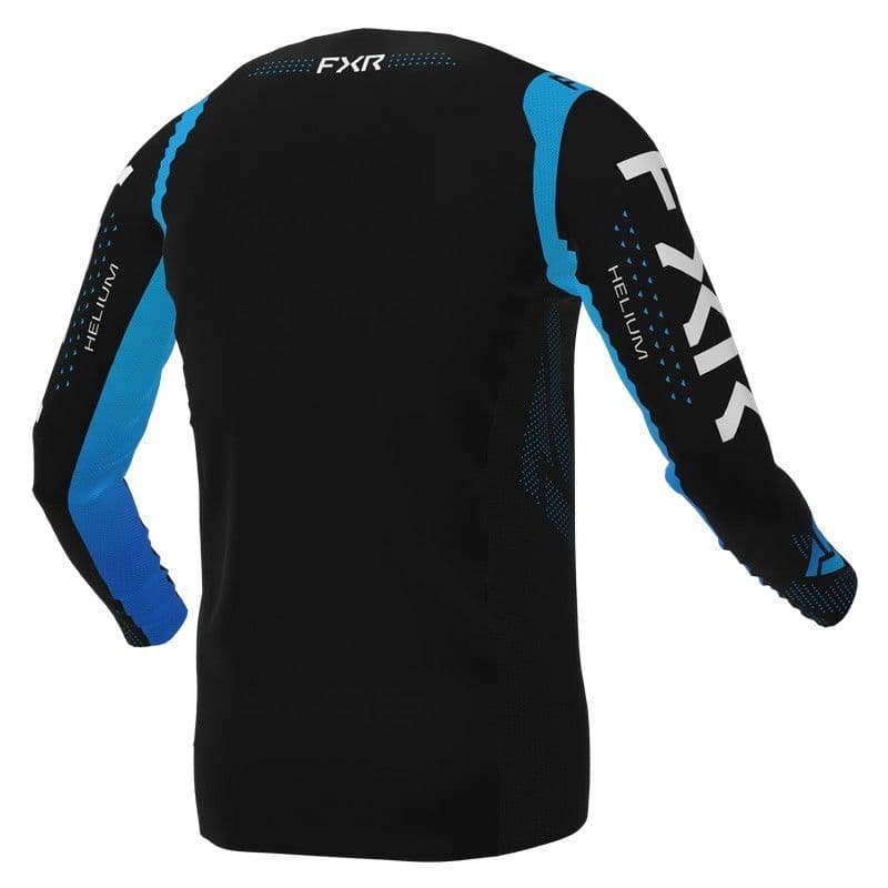 FXR Helium MX Shirt Zwart/Hemelsblauw