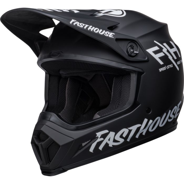 Bell Mx-9 Mips Fasthouse Prospect Helmet - Matte Black/White | Gear2win