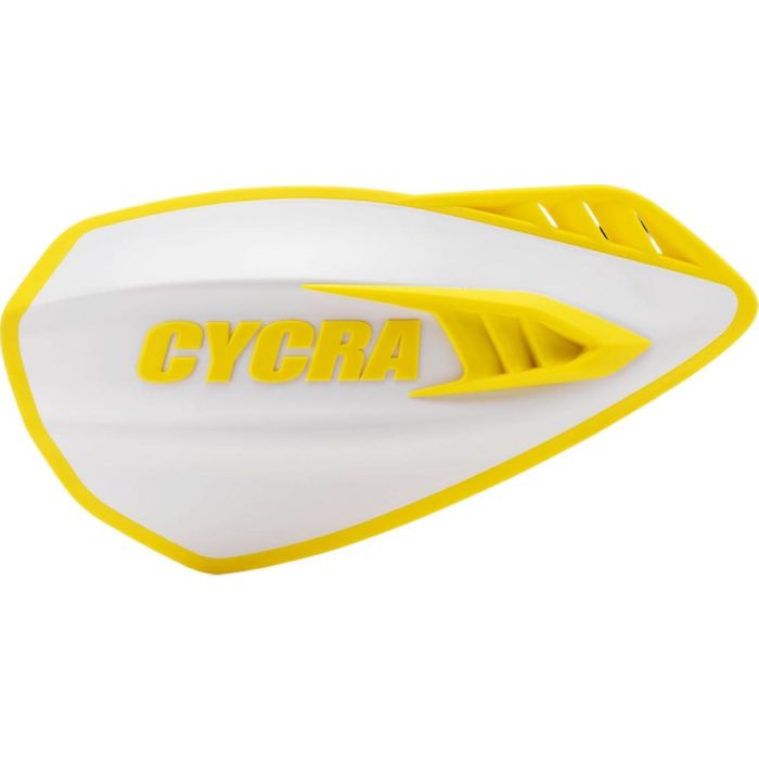 CYCRA CYCLONE HANDGUARDS WHITE/YELLOW