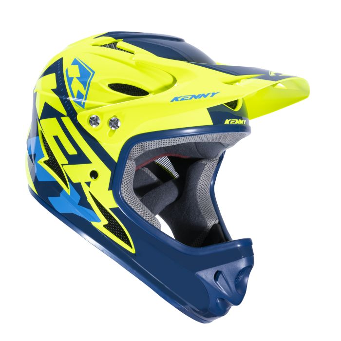 Kenny Graphic Downhill BMX Helmet Neon Yellow