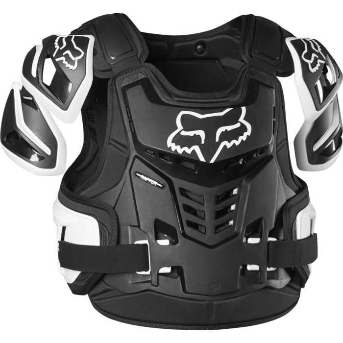 Fox Raptor Motocross Schutzweste  Schwarz Weiß | Gear2win
