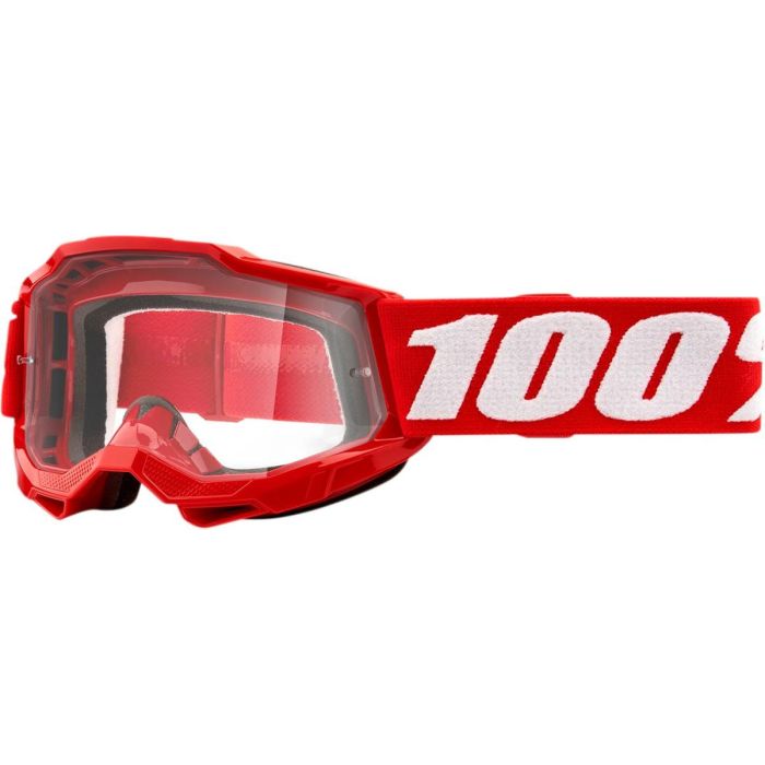 100% Goggle Accuri 2 Youth Red Clear