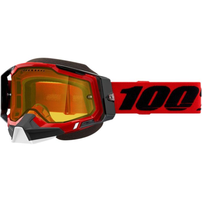 100% Goggle Racecraft 2 Snow Red Yellow