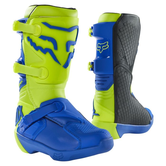 Fox Youth Comp Boot - Yellow/Blue ,Fox Youth Comp Boot - Yellow/Blue | Gear2win