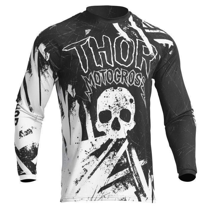 Thor Jersey Youth Sector Gnar Black/White