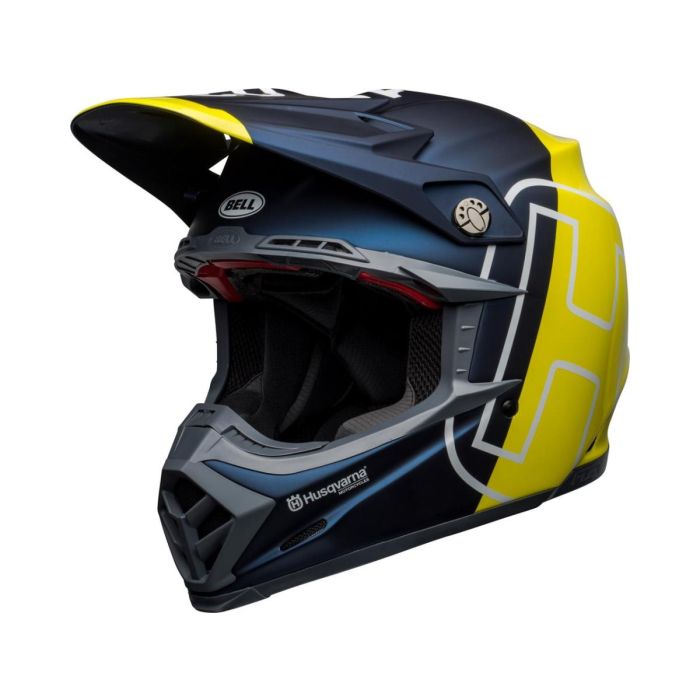BELL Moto-9 Flex Helmet Husqvarna Gotland Matte/Gloss Blue/Hi-Viz - Gear2win
