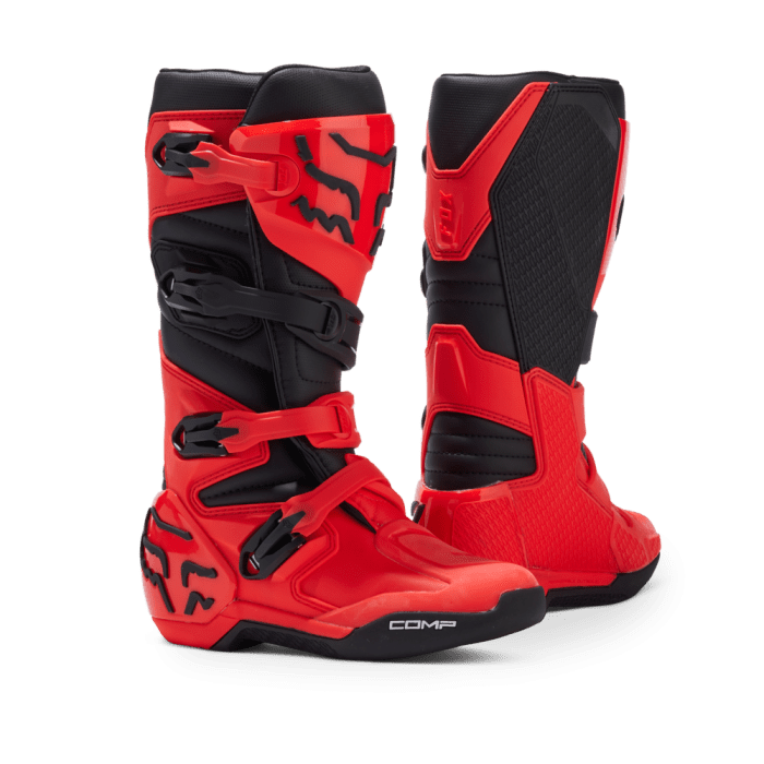 Fox Youth Comp Boot Fluorescent Red | Gear2win