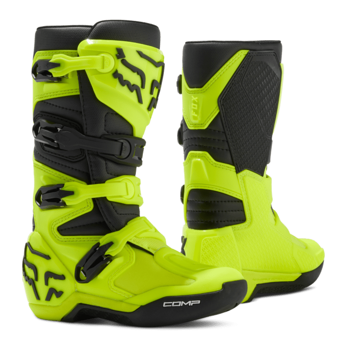 Fox Youth Comp Boot Fluorescent Yellow | Gear2win