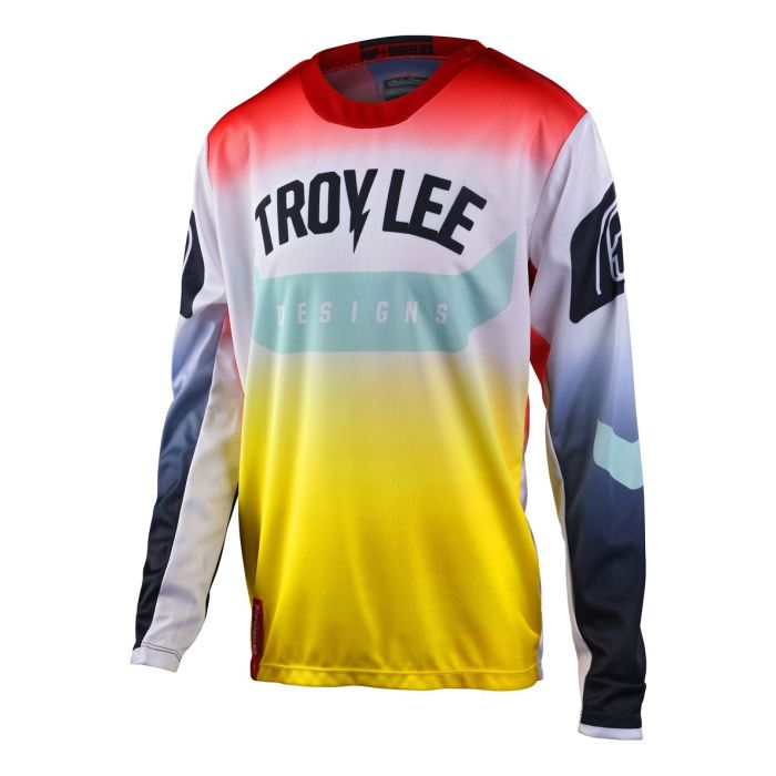 Troy Lee Designs GP Jersey Arc Acid Yellow/Red Youth