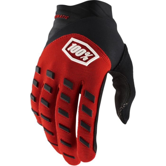 100% glove airmatic youth red/black