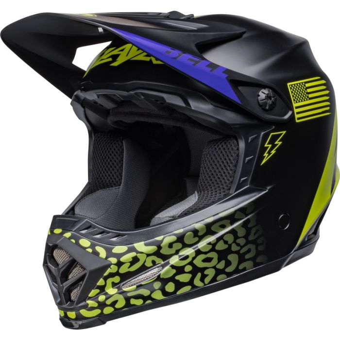 BELL Moto-9 Youth Mips Helmet - Slayco Matte Black/Hi-Viz Yellow | Gear2win