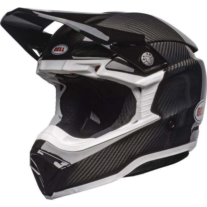 Bell Moto-10 Spherical Helmet Solid - Black/White | Gear2win