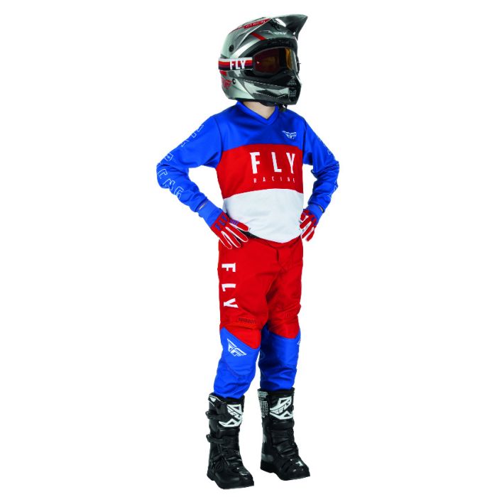 ly Mx- F-16 Youth Red-White-Blue Gear Combo