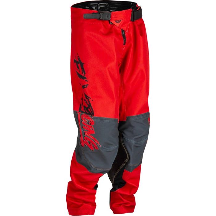 Fly Mx-Pant Kinetic Youth Khaos Black/Red/Grey | Gear2win