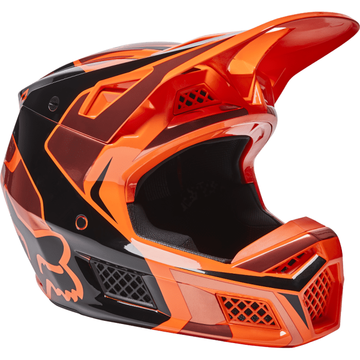 Fox V3 RS Mirer Helmet Fluorescent Orange