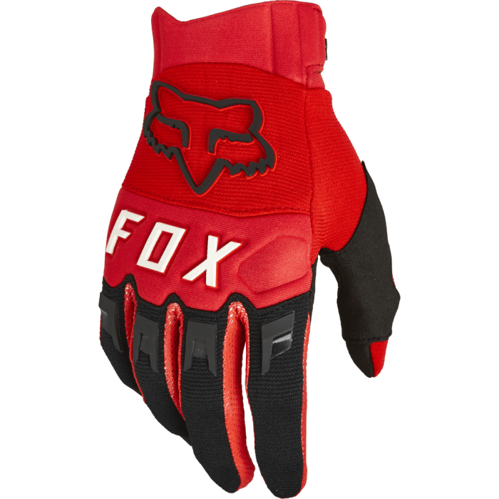 Fox Dirtpaw Glove Fluorescent Red
