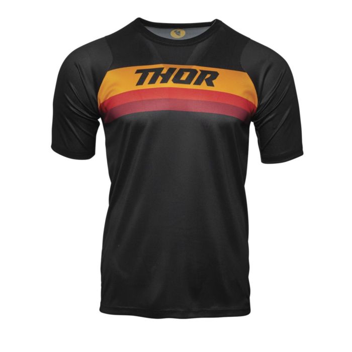 Thor Jersey Assist Short Sleeve Black Orange