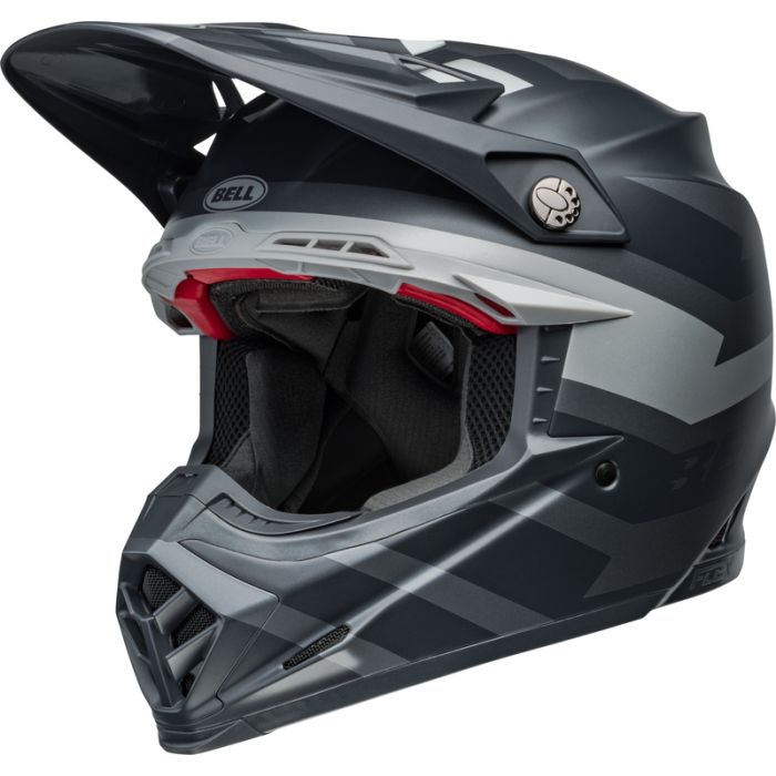 Bell Moto-9S Flex Helmet Banshee Satin Black/Silver | Gear2win